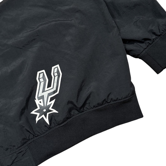 Mitchell & Ness San Antonio Spurs Hardwood Classics Windbreaker Jacket Mens 5XLB - Picture 8 of 13